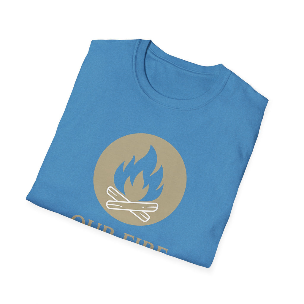 Cozy Campfire Vibes Shirt – “Our Fire Starts Here” | Burnt & Beautiful | Nature Lover Tee, Wilderness Vibes, Soulful Adventure Apparel