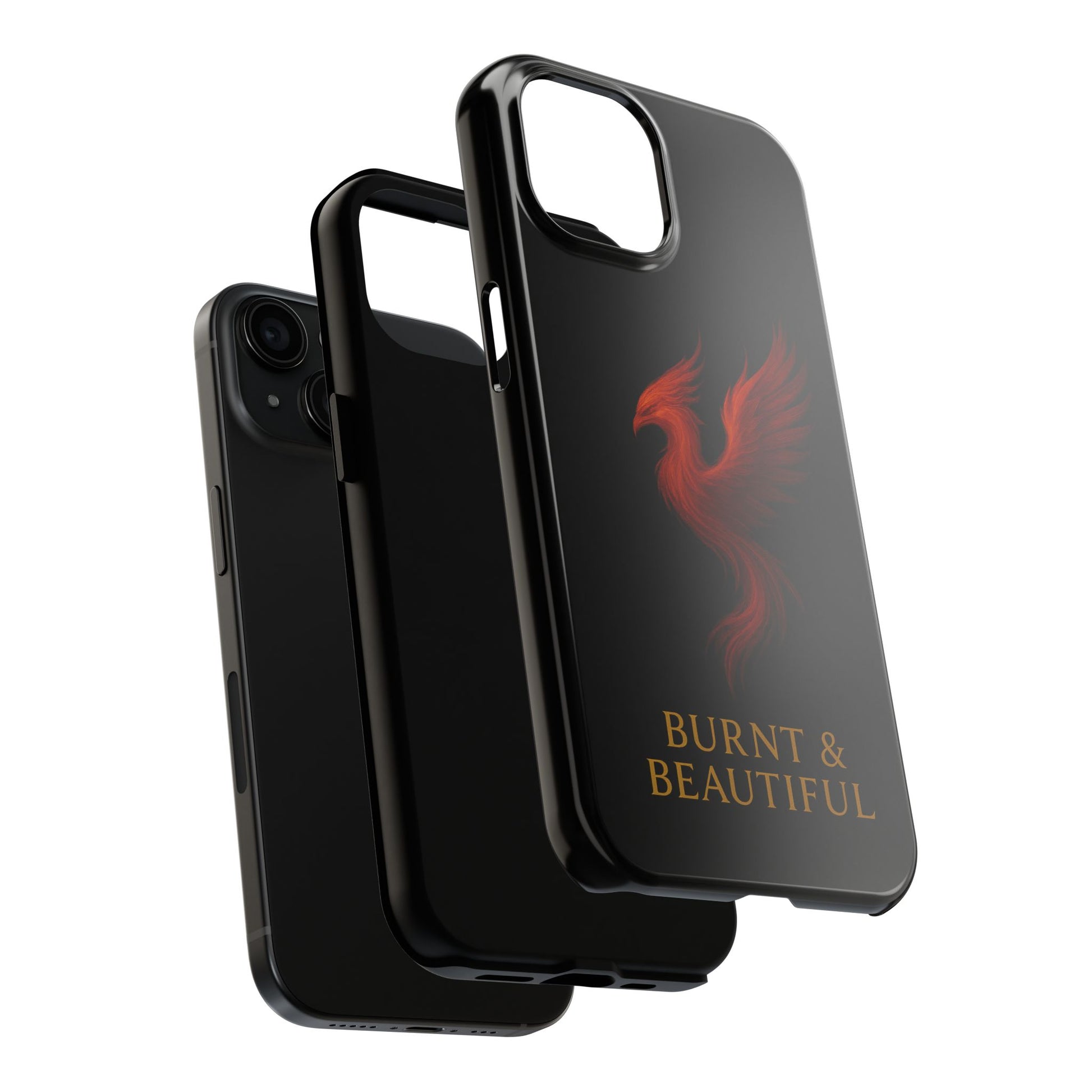 Phoenix Tough Phone Cases - Burnt & Beautiful, Unique Phone Cover, Gift for Her, Phone Protector, Stylish Phone Accessory