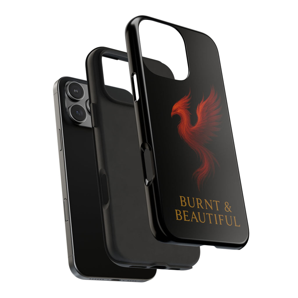 Phoenix Tough Phone Cases - Burnt & Beautiful, Unique Phone Cover, Gift for Her, Phone Protector, Stylish Phone Accessory
