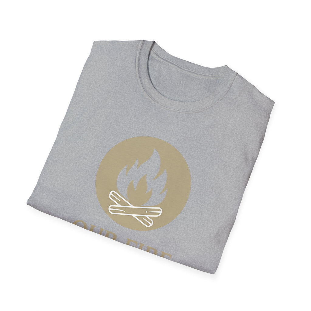 Cozy Campfire Vibes Shirt – “Our Fire Starts Here” | Burnt & Beautiful | Nature Lover Tee, Wilderness Vibes, Soulful Adventure Apparel