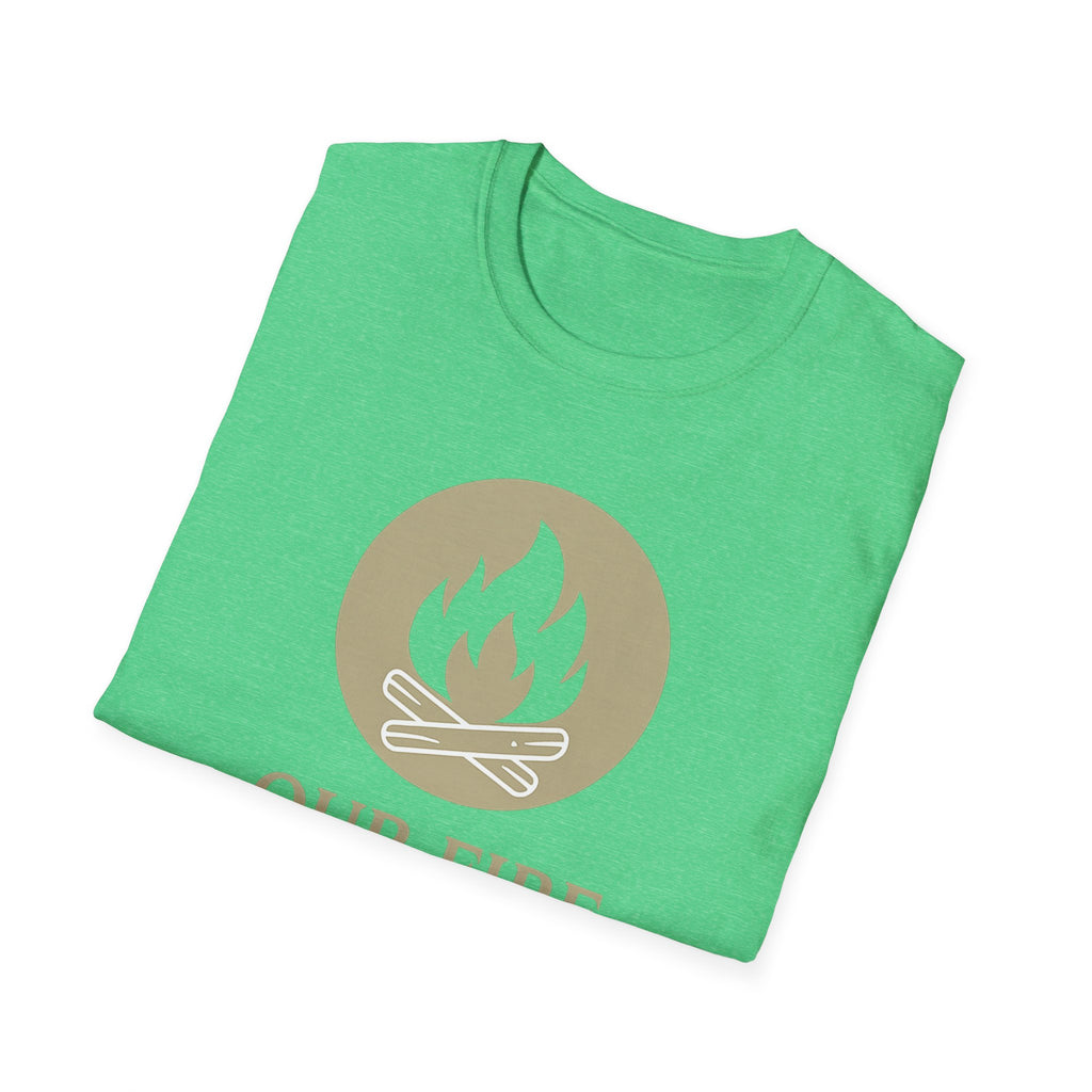 Cozy Campfire Vibes Shirt – “Our Fire Starts Here” | Burnt & Beautiful | Nature Lover Tee, Wilderness Vibes, Soulful Adventure Apparel