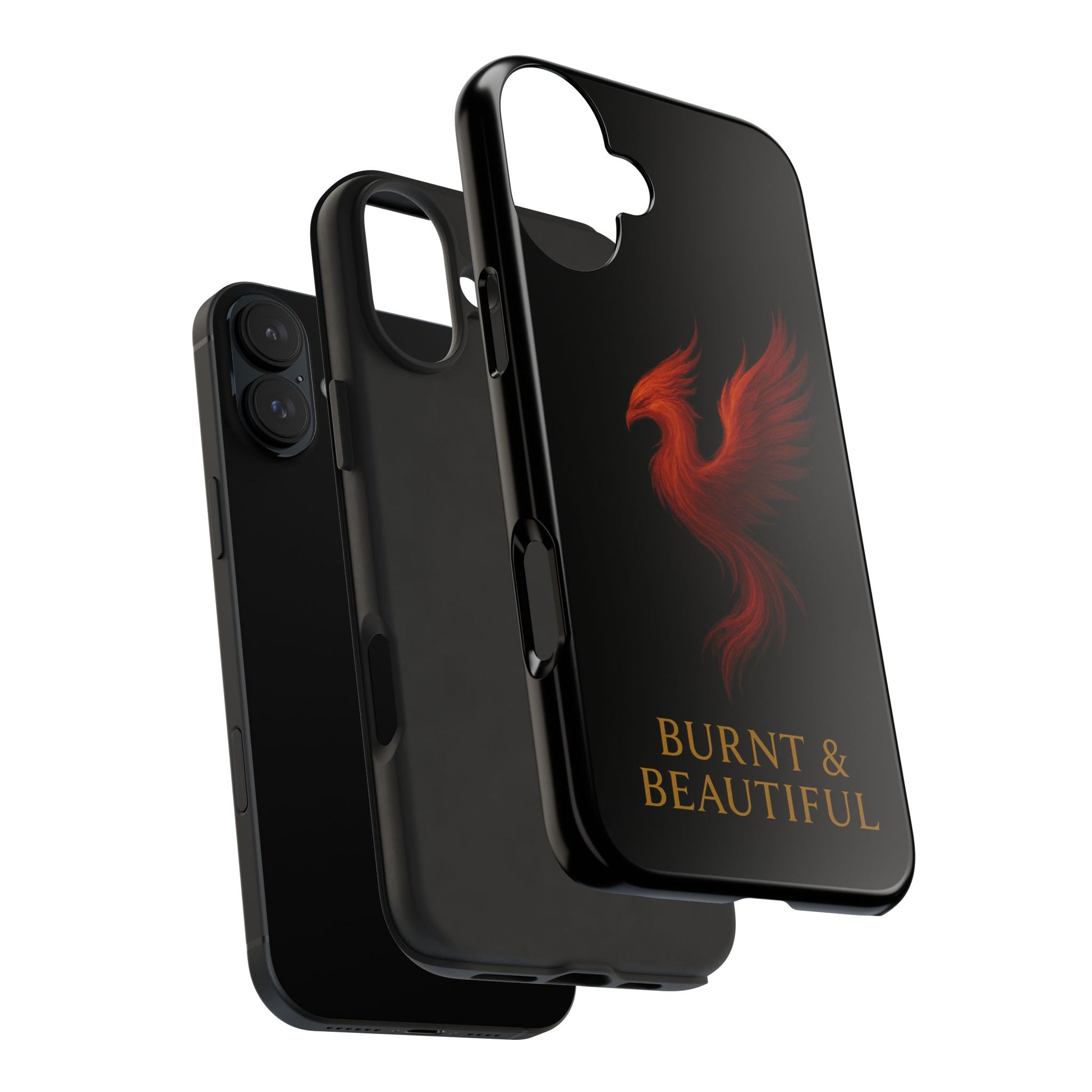 Phoenix Tough Phone Cases - Burnt & Beautiful, Unique Phone Cover, Gift for Her, Phone Protector, Stylish Phone Accessory